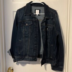 LC Lauren Conrad Classic Denim Jacket NWOT Large